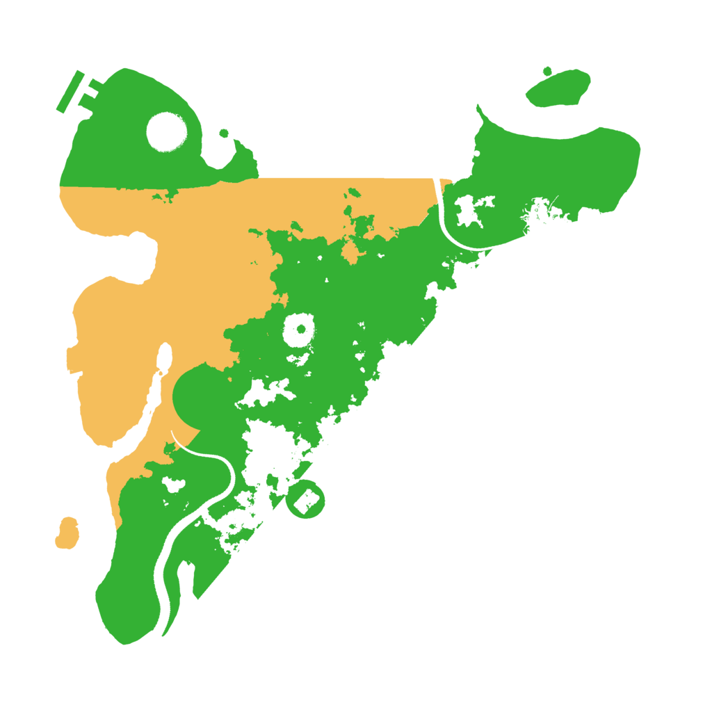 Biome Rust Map: Procedural Map, Size: 3200, Seed: 99999