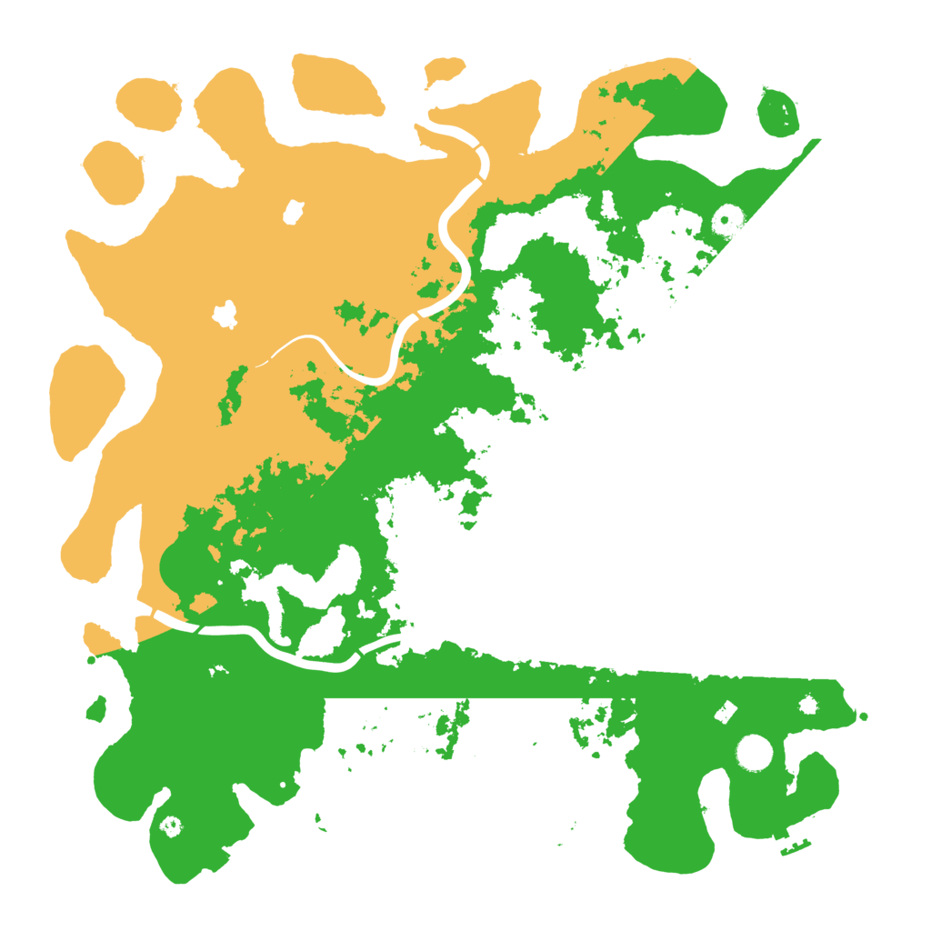 Biome Rust Map: Procedural Map, Size: 4500, Seed: 182736