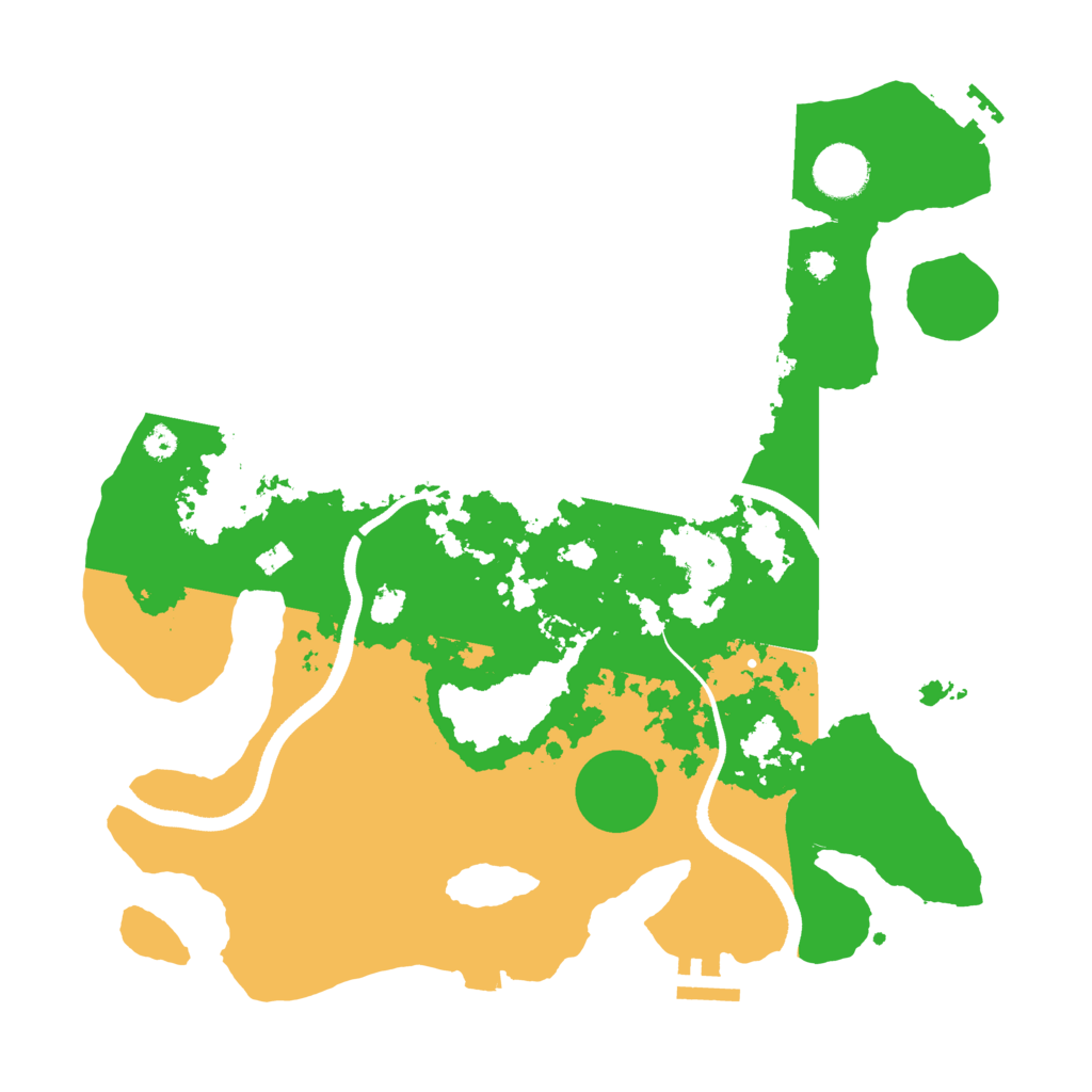 Biome Rust Map: Procedural Map, Size: 3500, Seed: 1411