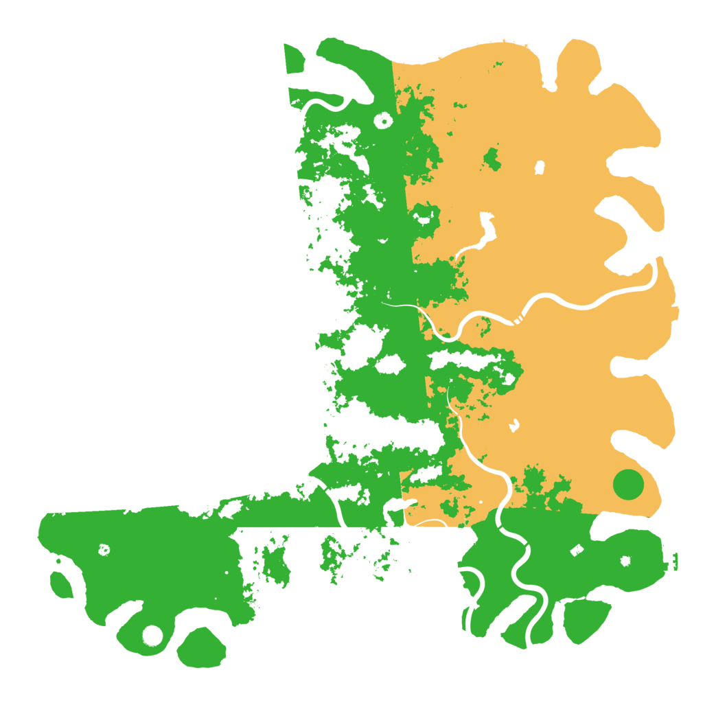 Biome Rust Map: Procedural Map, Size: 6000, Seed: 1303684546