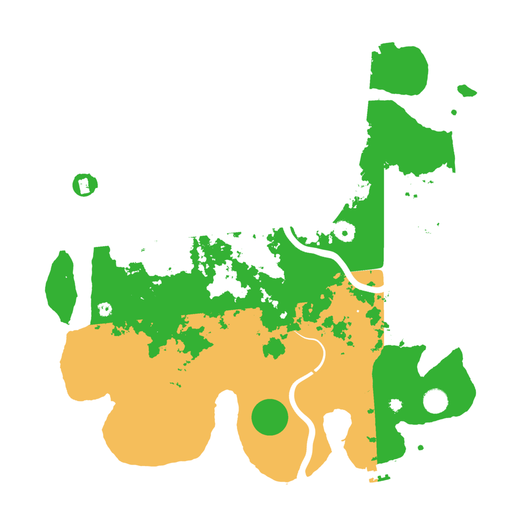 Biome Rust Map: Procedural Map, Size: 3700, Seed: 2068417950