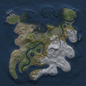 Thumbnail Rust Map: Procedural Map, Size: 3000, Seed: 92782552, 10 Monuments
