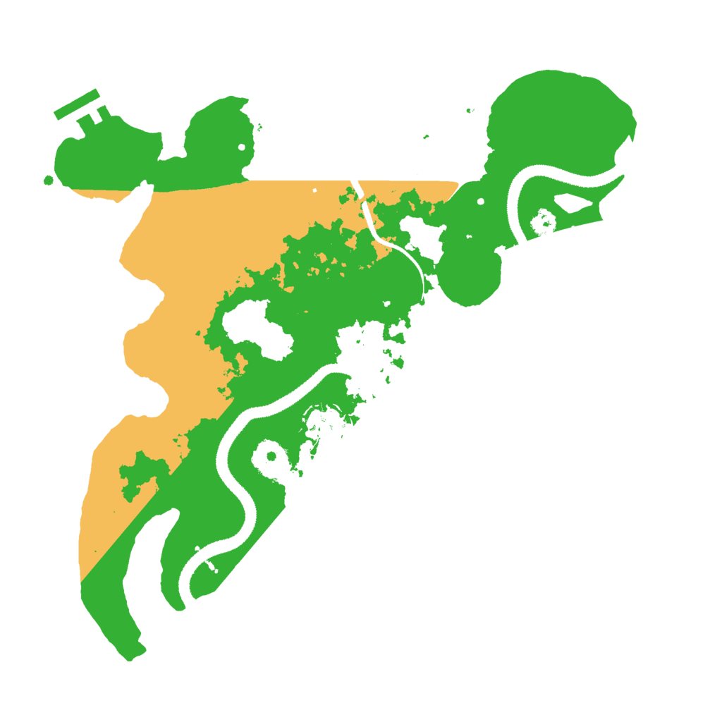 Biome Rust Map: Procedural Map, Size: 3000, Seed: 92782552