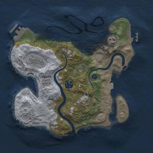 Thumbnail Rust Map: Procedural Map, Size: 2800, Seed: 225451641, 11 Monuments