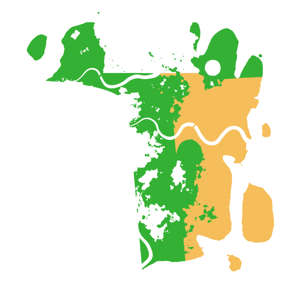 Biome Rust Map: Procedural Map, Size: 3500, Seed: 2114340203