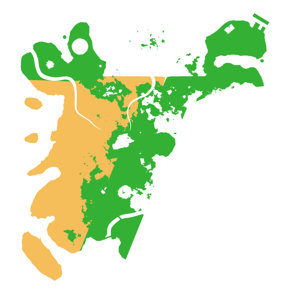 Biome Rust Map: Procedural Map, Size: 3500, Seed: 171729070