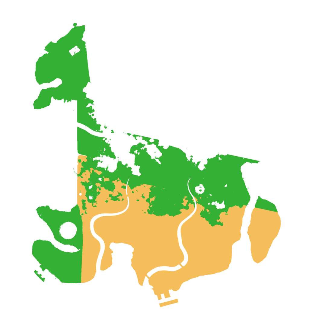 Biome Rust Map: Procedural Map, Size: 3300, Seed: 21656