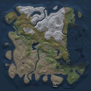 Thumbnail Rust Map: Procedural Map, Size: 4250, Seed: 1722624111, 17 Monuments