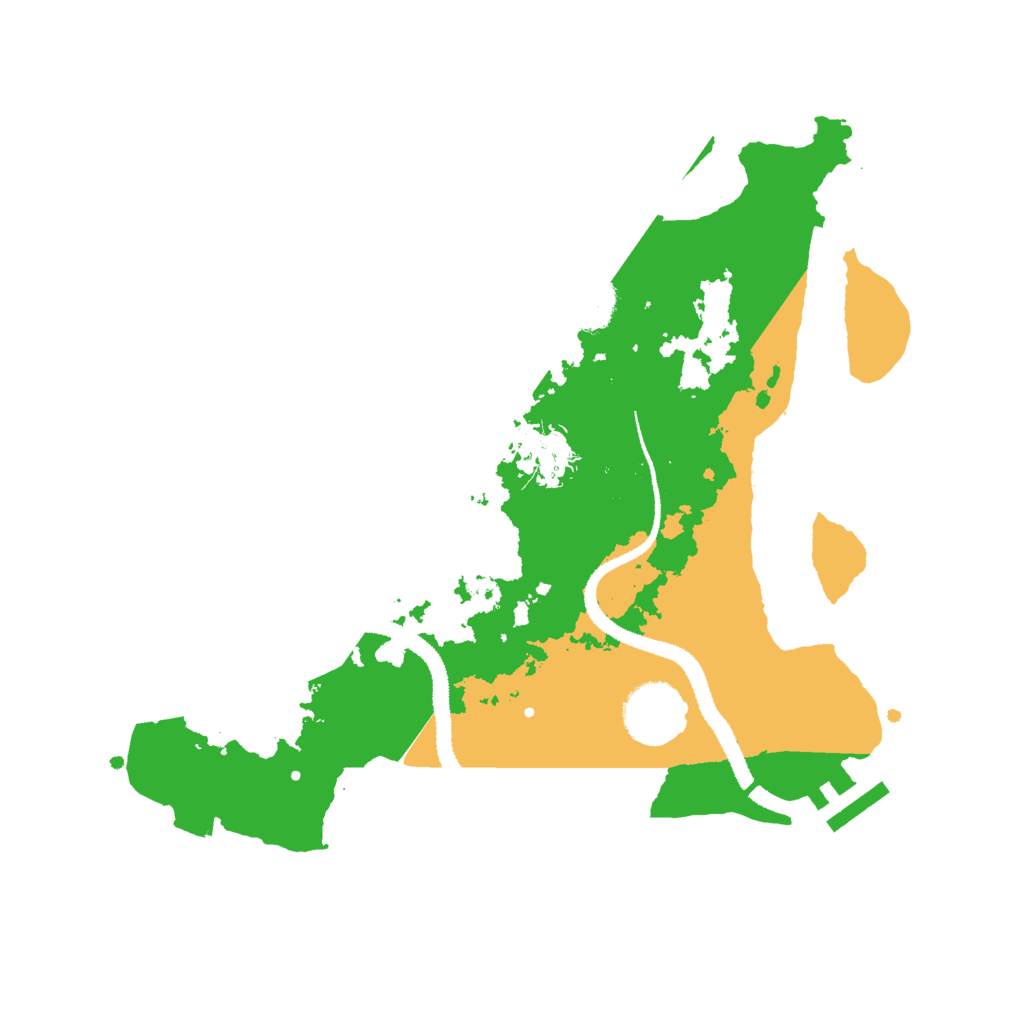 Biome Rust Map: Procedural Map, Size: 3000, Seed: 52487889