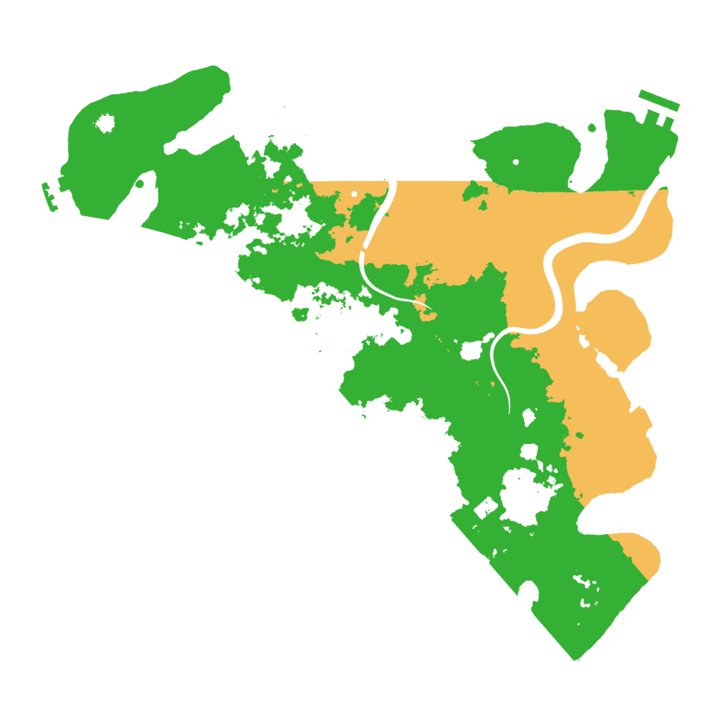 Biome Rust Map: Procedural Map, Size: 3500, Seed: 1237187212