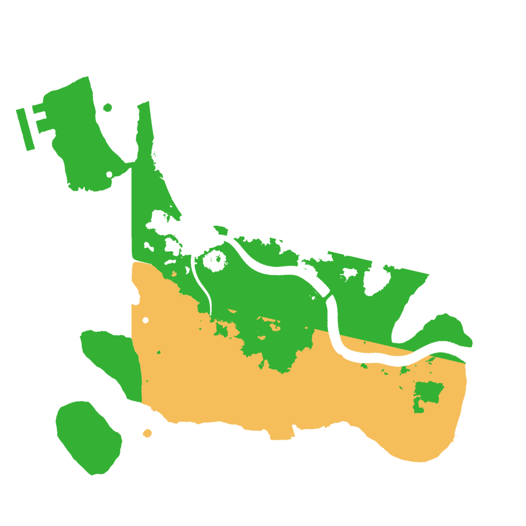 Biome Rust Map: Procedural Map, Size: 2500, Seed: 1268848577