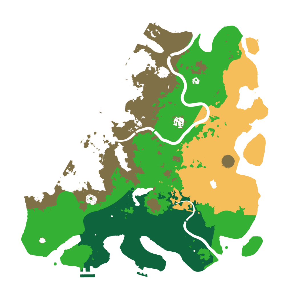 Biome Rust Map: Procedural Map, Size: 4000, Seed: 4800000