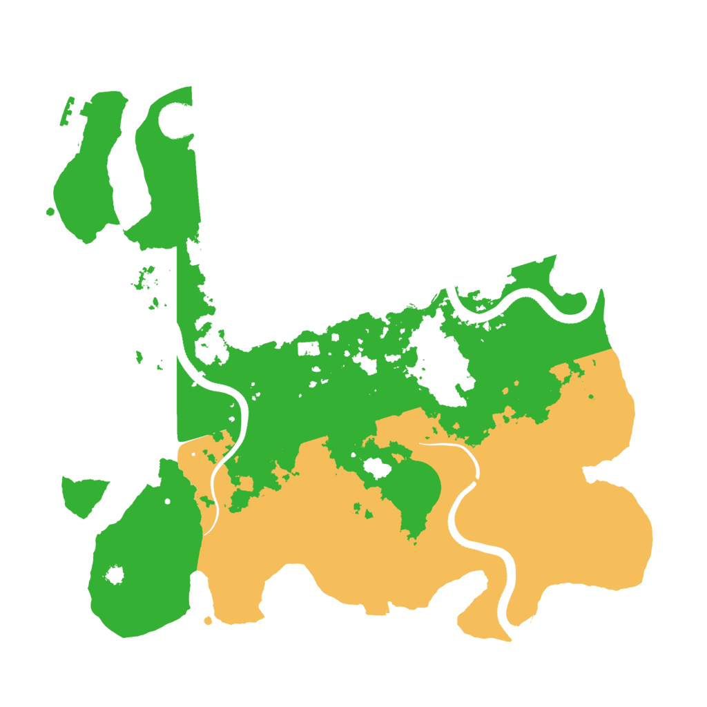 Biome Rust Map: Procedural Map, Size: 3500, Seed: 418818690