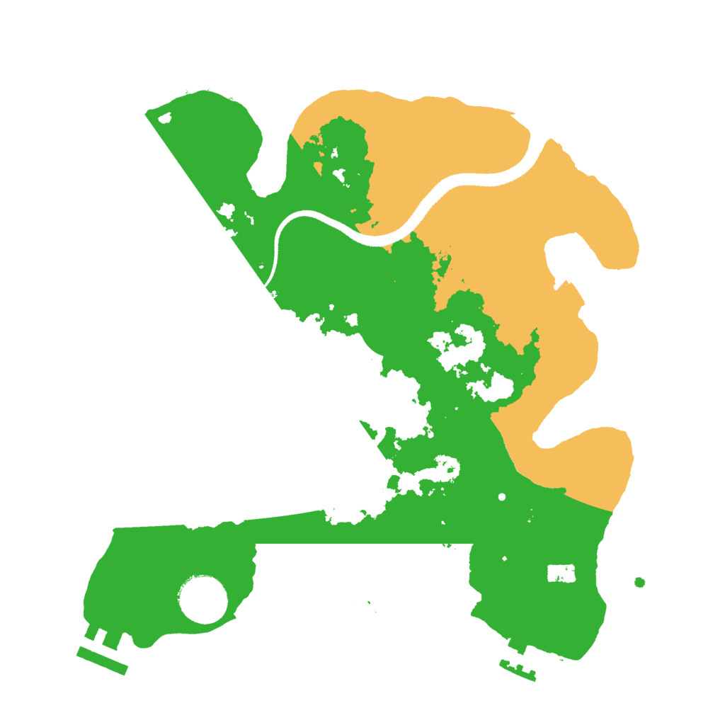 Biome Rust Map: Procedural Map, Size: 2800, Seed: 19686