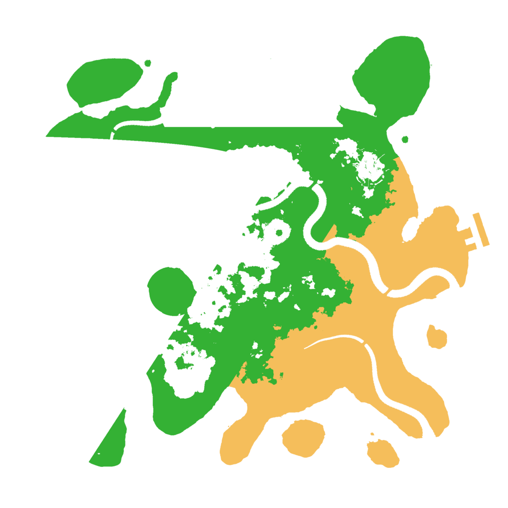 Biome Rust Map: Procedural Map, Size: 3000, Seed: 17042026