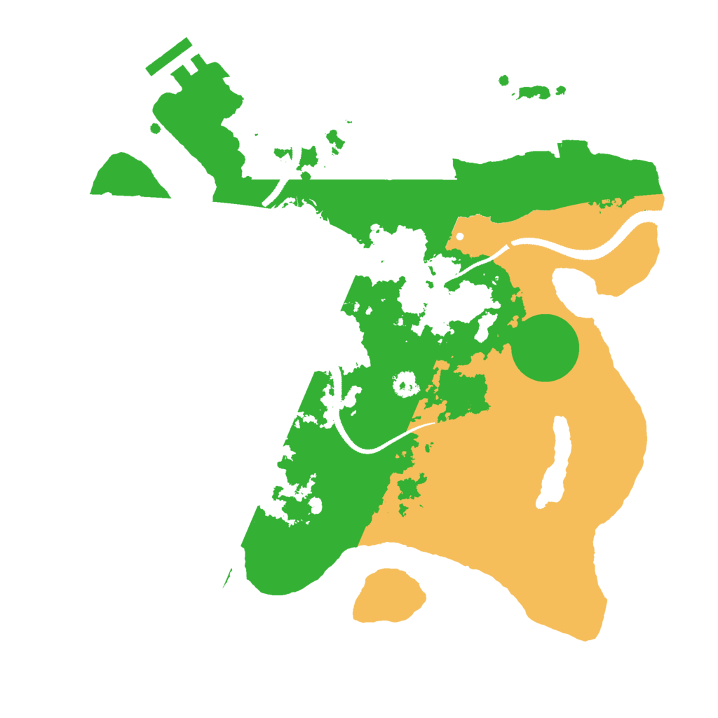 Biome Rust Map: Procedural Map, Size: 2800, Seed: 1201604048