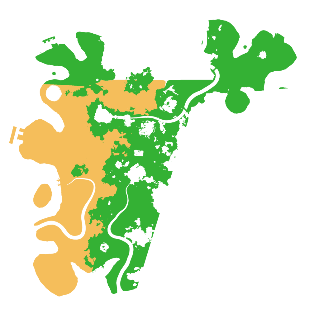 Biome Rust Map: Procedural Map, Size: 3700, Seed: 20815978