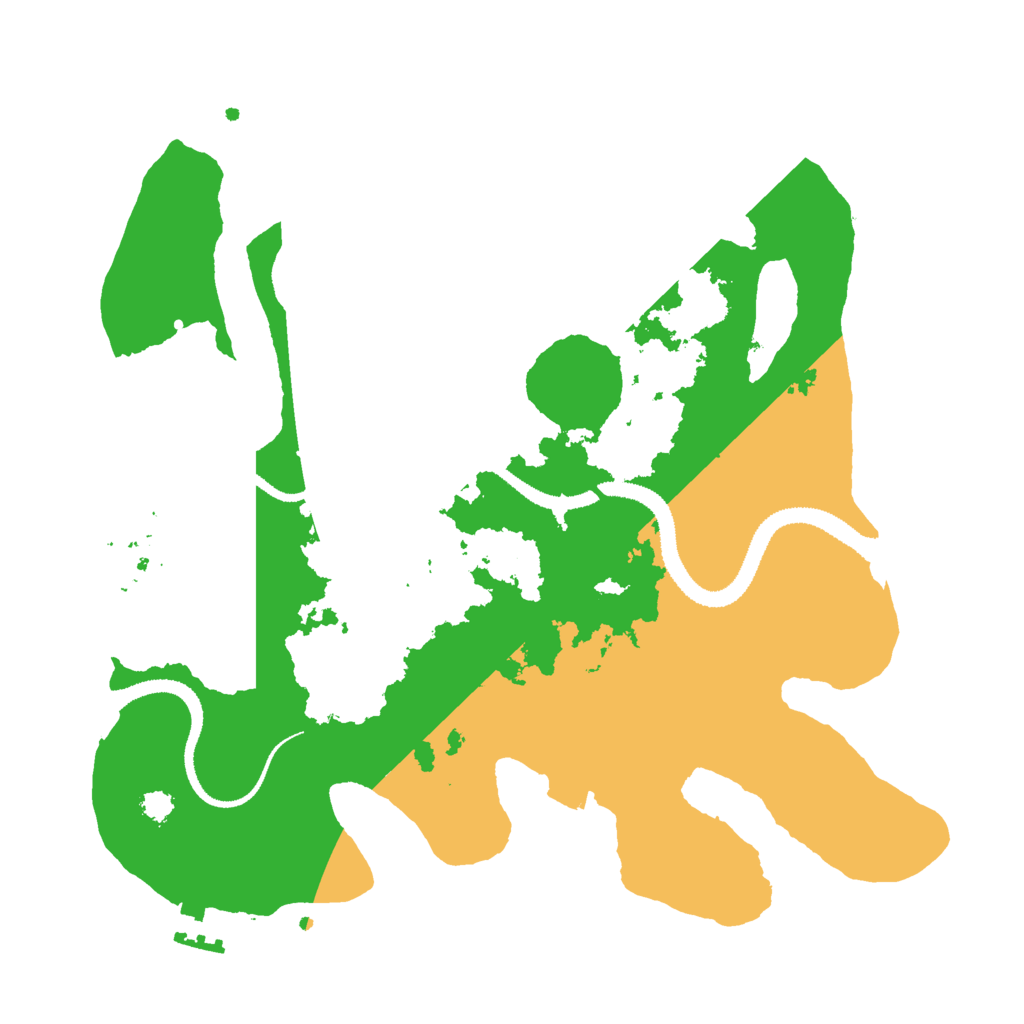 Biome Rust Map: Procedural Map, Size: 3000, Seed: 921043650