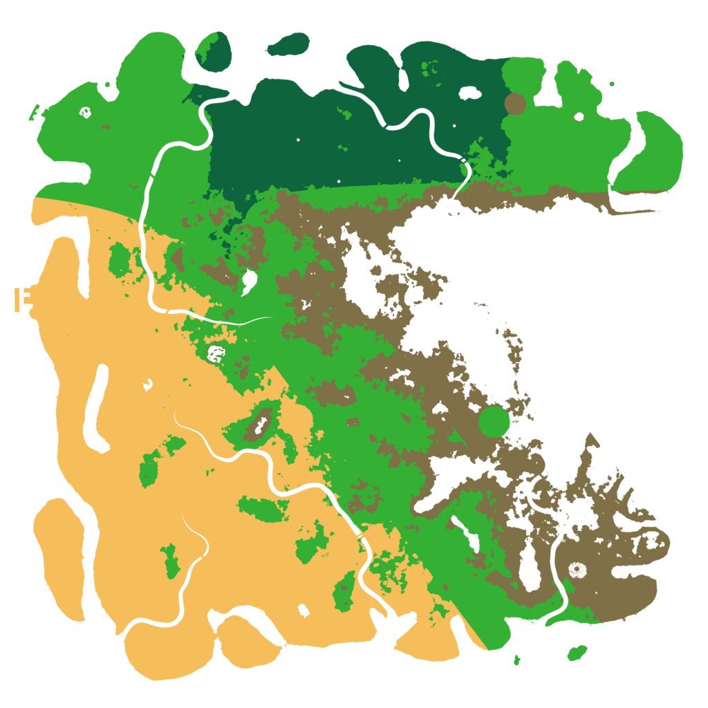 Biome Rust Map: Procedural Map, Size: 6000, Seed: 870208193