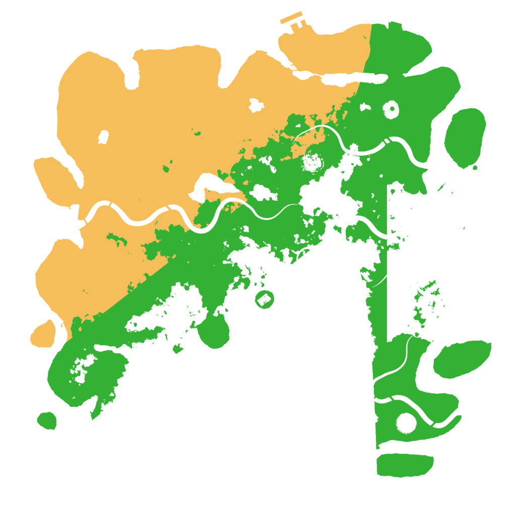 Biome Rust Map: Procedural Map, Size: 4500, Seed: 364476559