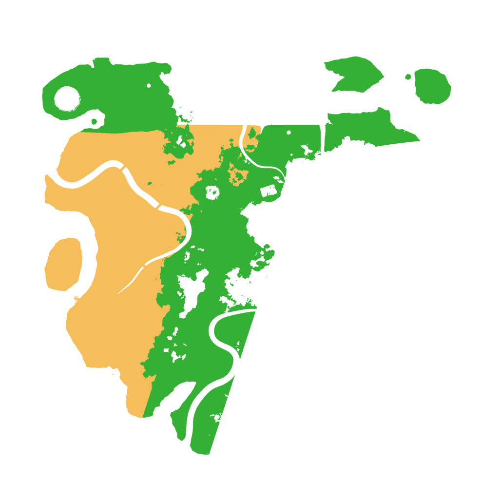 Biome Rust Map: Procedural Map, Size: 3500, Seed: 2052449117
