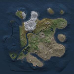 Thumbnail Rust Map: Procedural Map, Size: 2500, Seed: 124720684, 6 Monuments