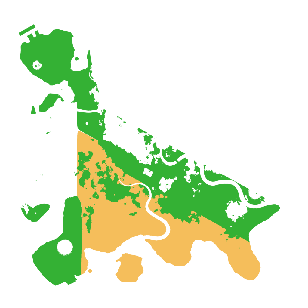 Biome Rust Map: Procedural Map, Size: 3500, Seed: 1741990799