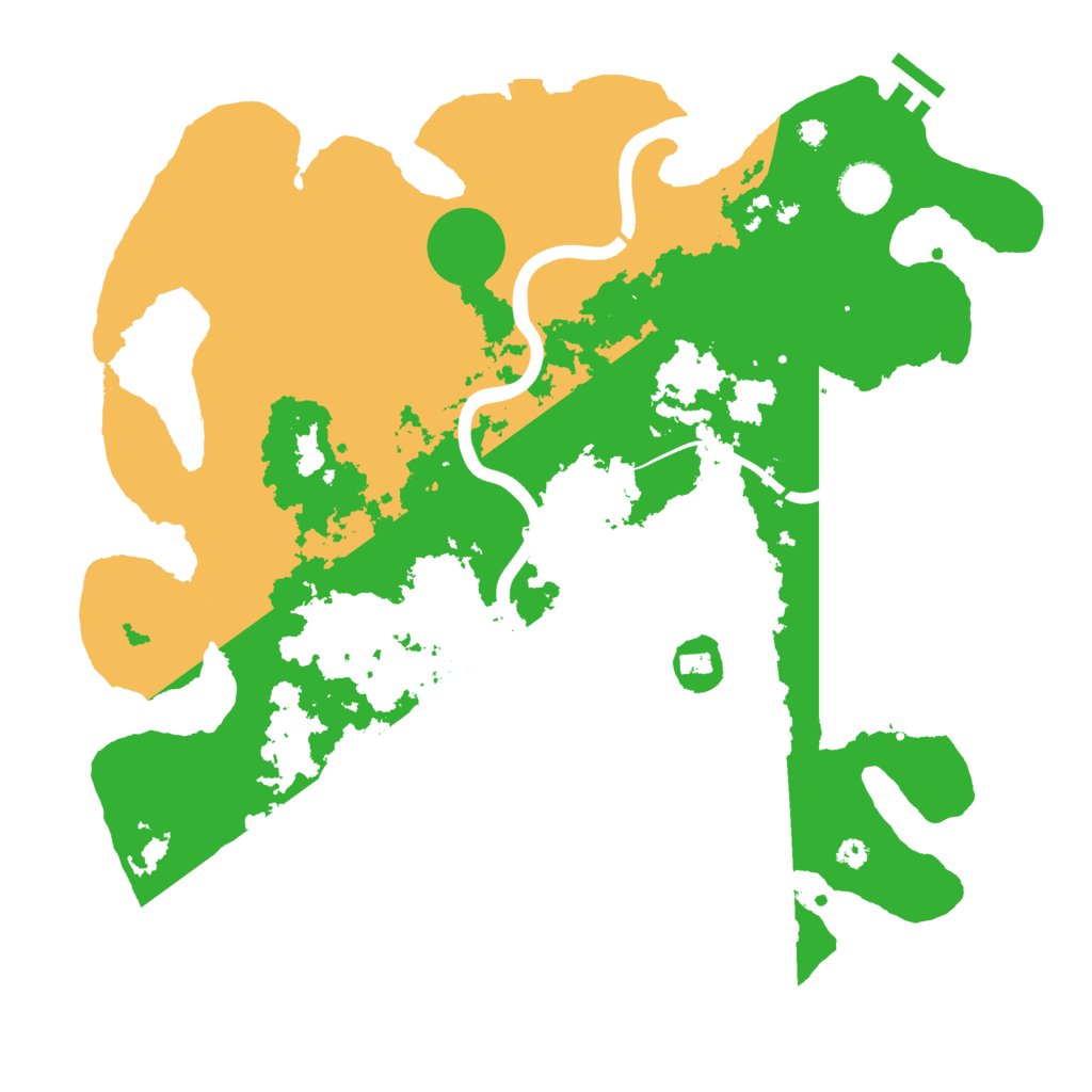 Biome Rust Map: Procedural Map, Size: 3700, Seed: 386354683