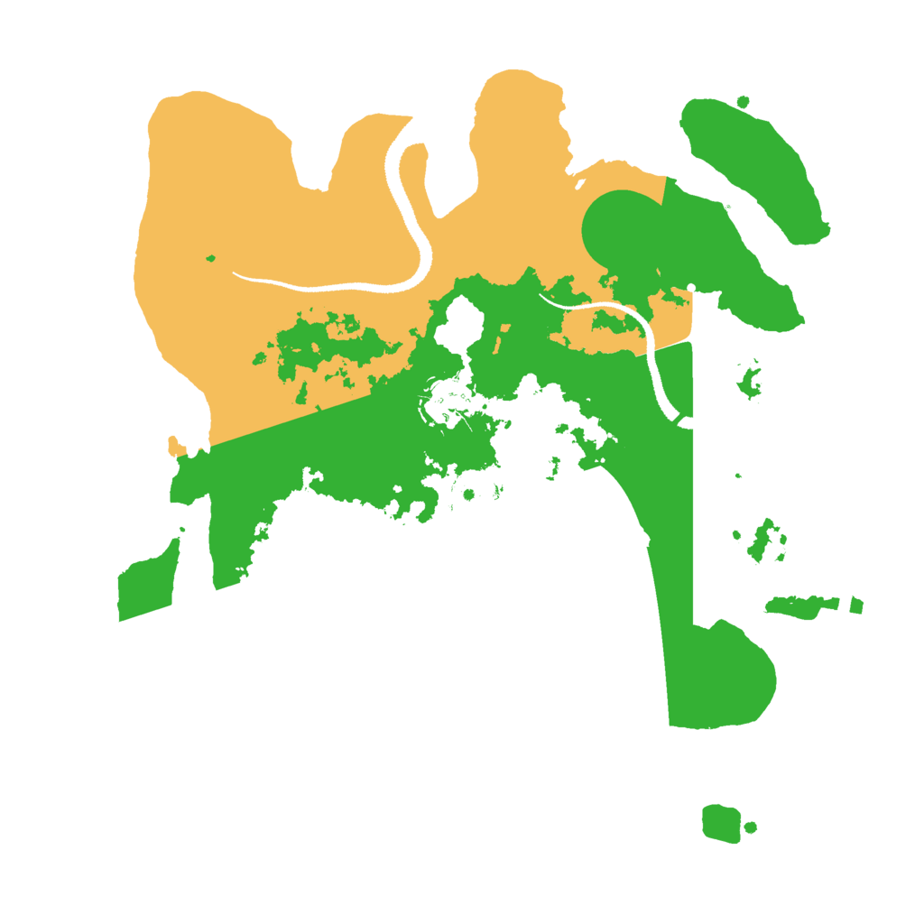 Biome Rust Map: Procedural Map, Size: 3000, Seed: 1234567893