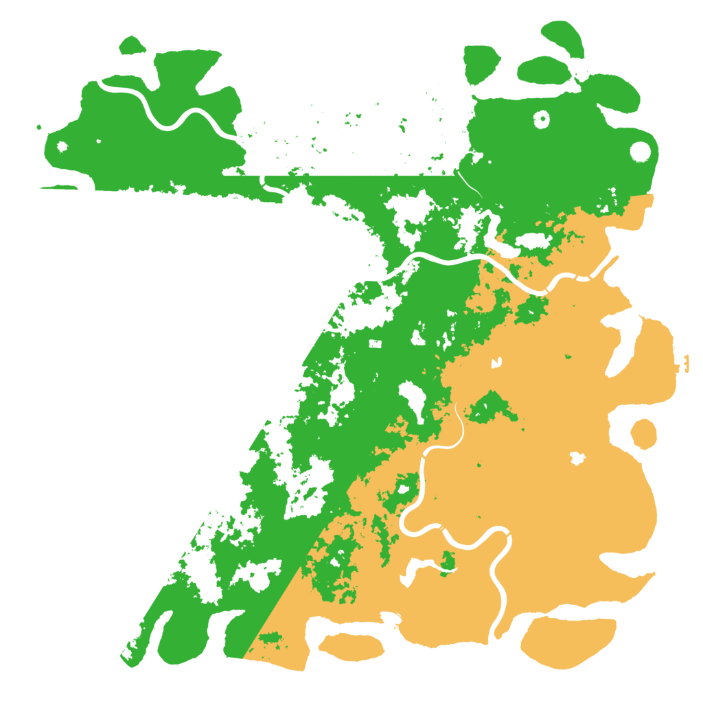 Biome Rust Map: Procedural Map, Size: 6000, Seed: 1152913333