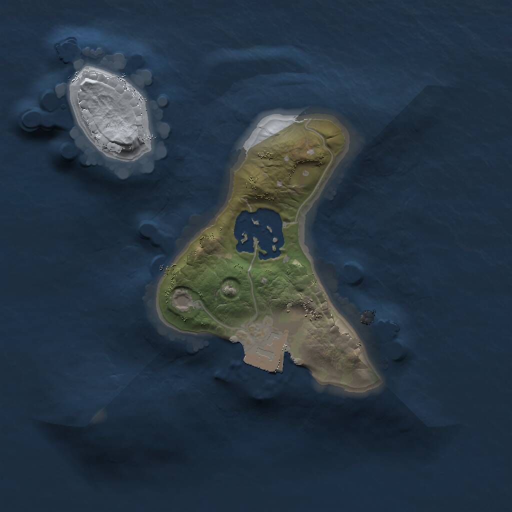 Rust Map: Procedural Map, Size: 1500, Seed: 1094854653, 2 Monuments
