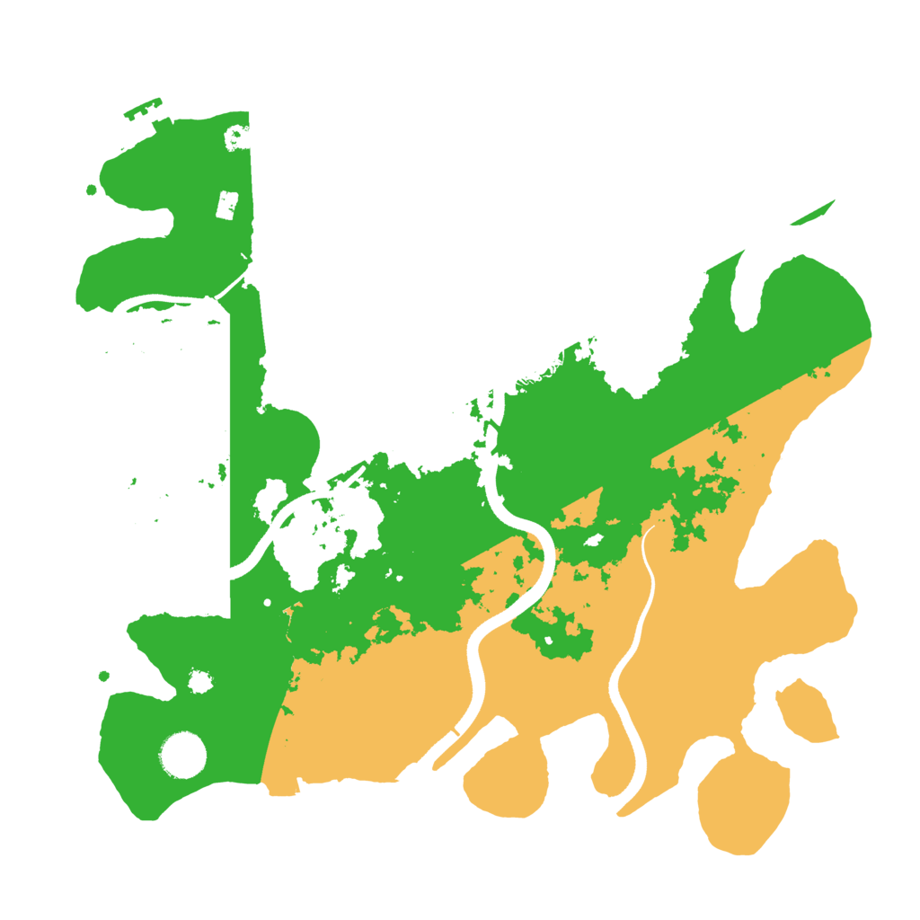 Biome Rust Map: Procedural Map, Size: 3500, Seed: 16513