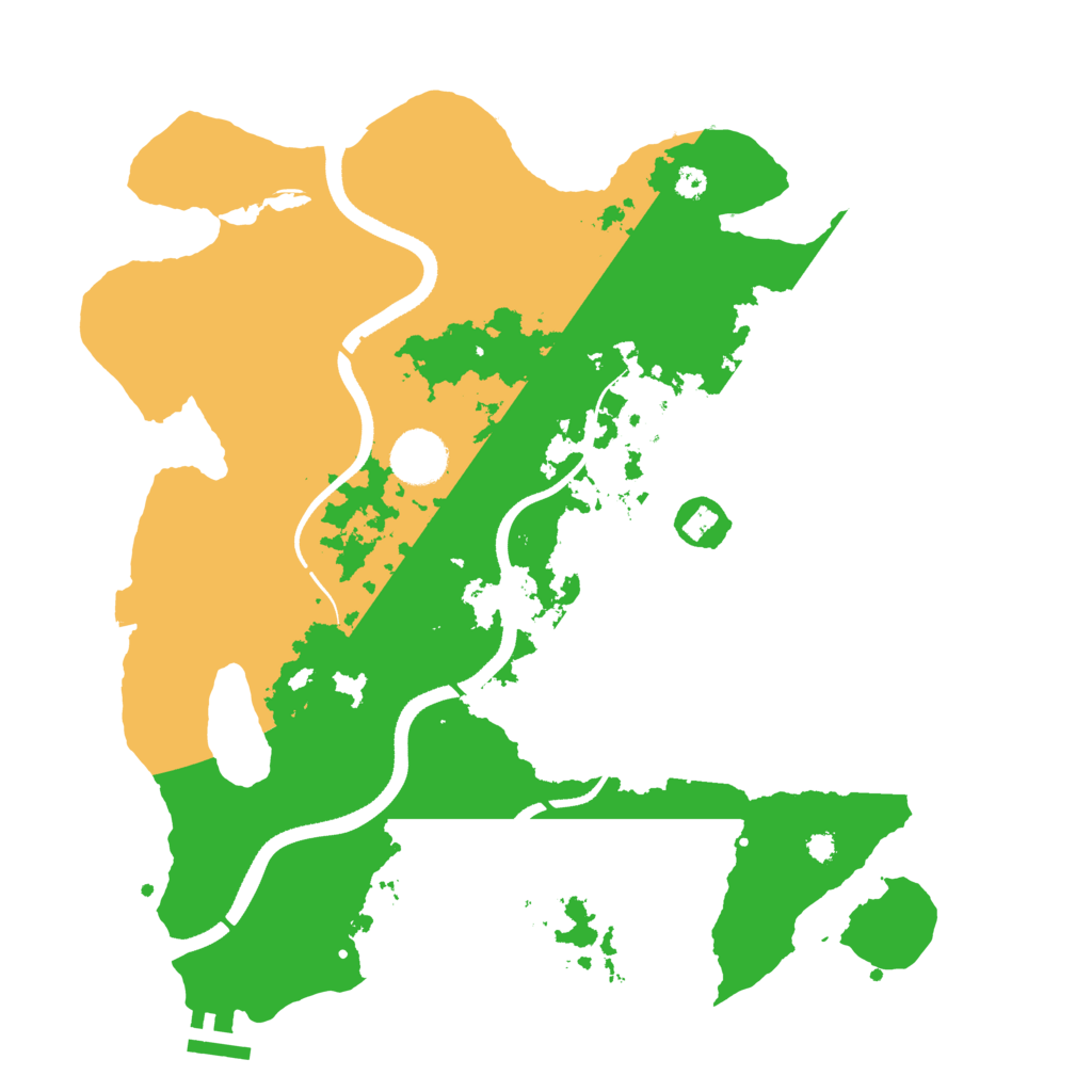 Biome Rust Map: Procedural Map, Size: 3500, Seed: 194495393