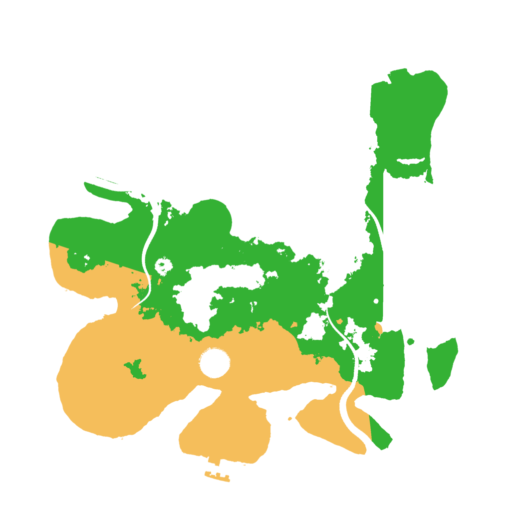 Biome Rust Map: Procedural Map, Size: 3000, Seed: 1991