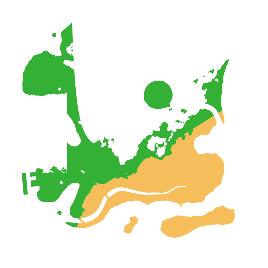 Biome Rust Map: Procedural Map, Size: 2500, Seed: 1688098476