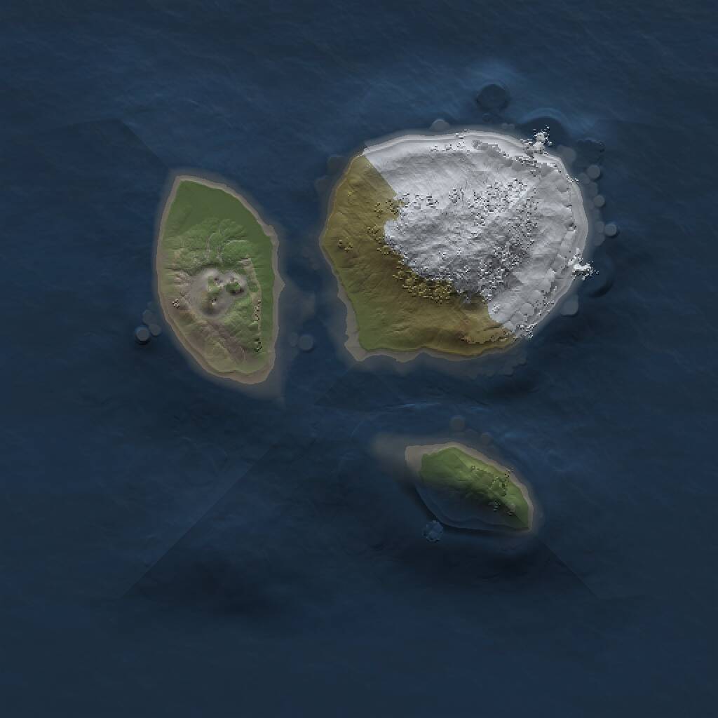 Rust Map: Procedural Map, Size: 1500, Seed: 1078885458, 1 Monuments