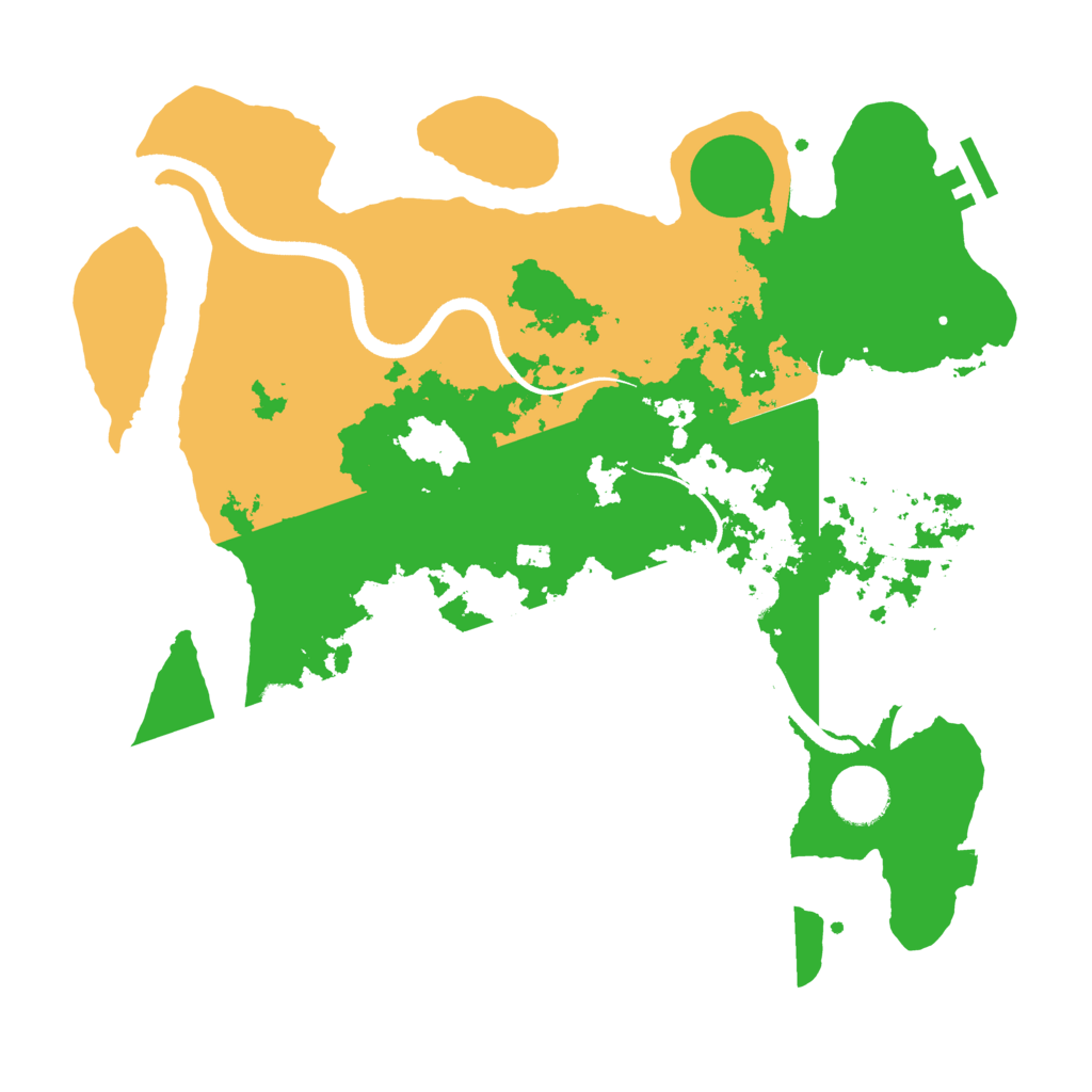 Biome Rust Map: Procedural Map, Size: 3500, Seed: 2138257875