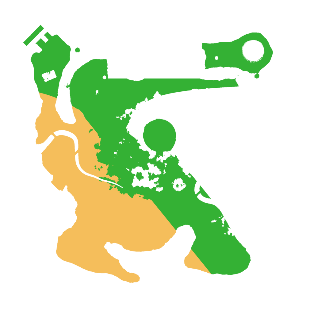 Biome Rust Map: Procedural Map, Size: 2550, Seed: 2030470401