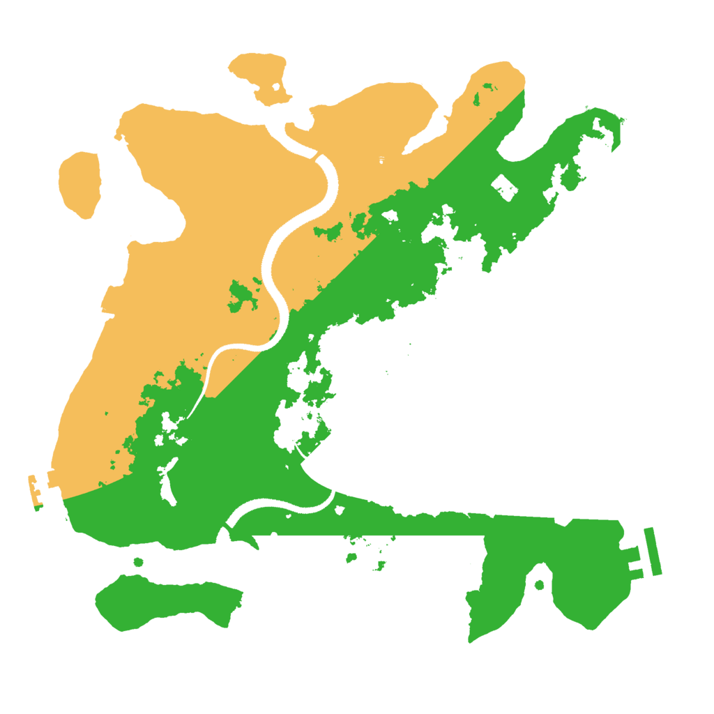 Biome Rust Map: Procedural Map, Size: 3000, Seed: 91294361