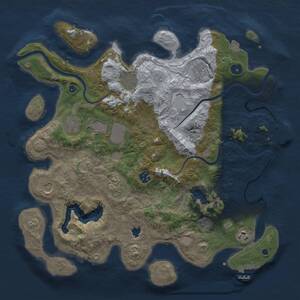 Thumbnail Rust Map: Procedural Map, Size: 4000, Seed: 71483641, 15 Monuments