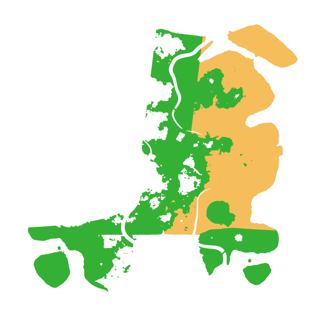 Biome Rust Map: Procedural Map, Size: 3700, Seed: 393296857