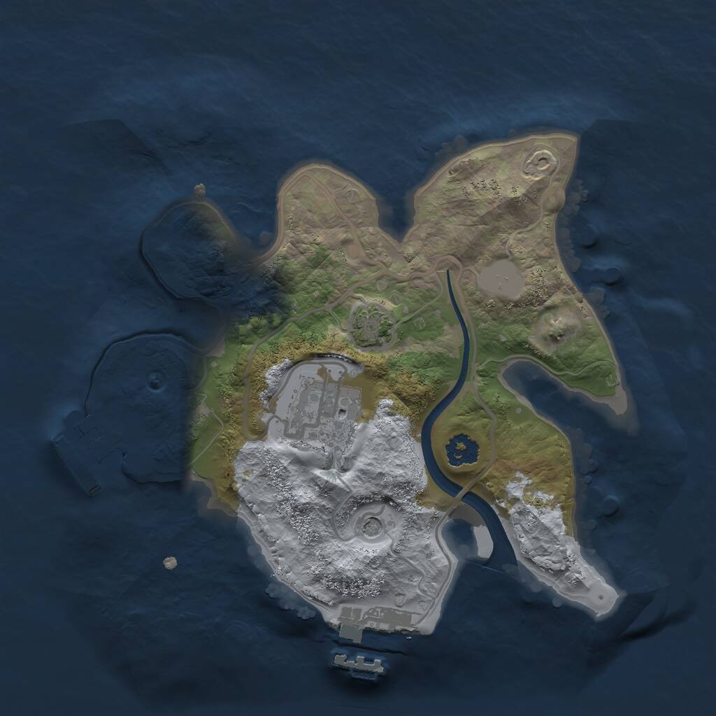 Rust Map: Procedural Map, Size: 2200, Seed: 1314031624, 6 Monuments