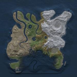 Thumbnail Rust Map: Procedural Map, Size: 3000, Seed: 1994323757, 11 Monuments