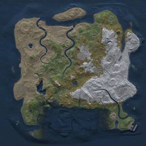 Thumbnail Rust Map: Procedural Map, Size: 4250, Seed: 387018926, 16 Monuments