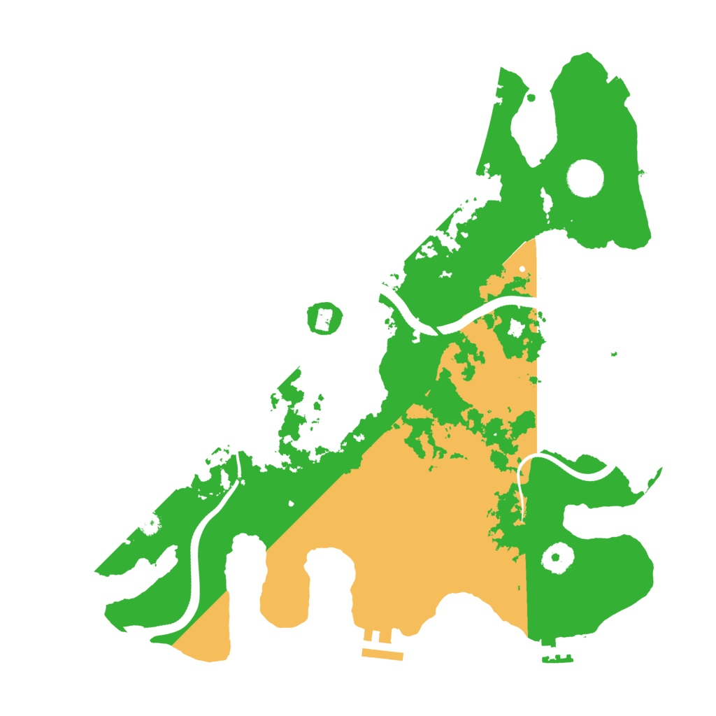 Biome Rust Map: Procedural Map, Size: 3500, Seed: 1714549379