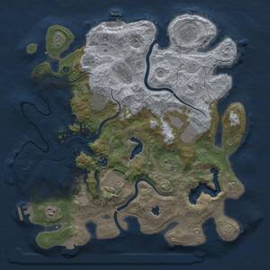 Thumbnail Rust Map: Procedural Map, Size: 4000, Seed: 1082111251, 15 Monuments