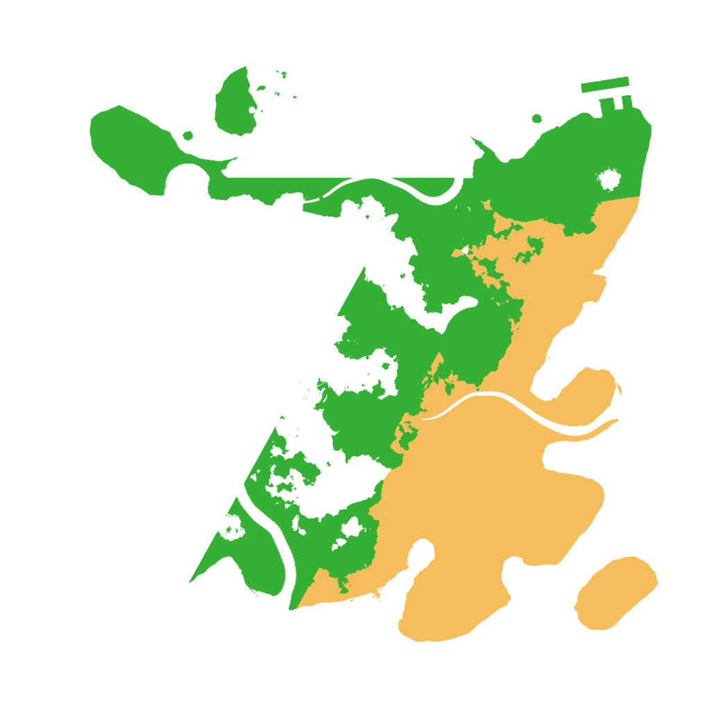 Biome Rust Map: Procedural Map, Size: 3000, Seed: 38849572