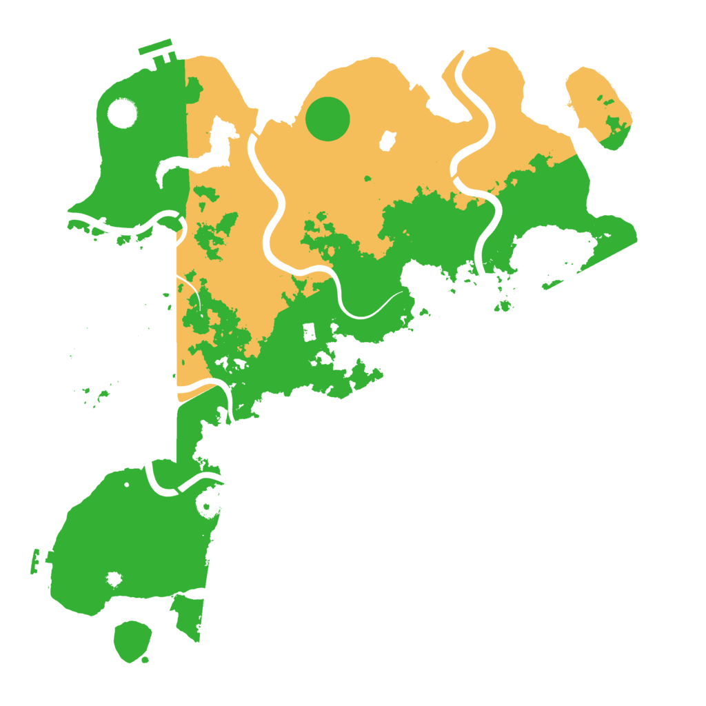 Biome Rust Map: Procedural Map, Size: 4200, Seed: 481981