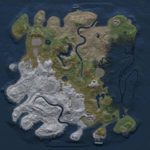 Thumbnail Rust Map: Procedural Map, Size: 4000, Seed: 823311362, 14 Monuments