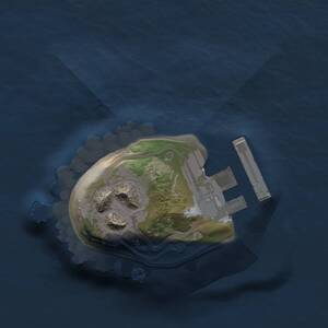 Thumbnail Rust Map: Procedural Map, Size: 1000, Seed: 831190834, 3 Monuments